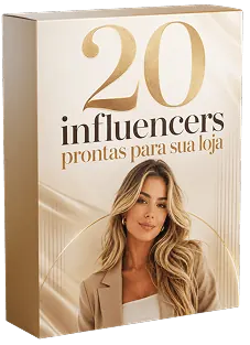 Mockup 20 influencers prontas para sua loja